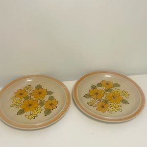 Set of Vintage Kilncraft International China Peko Dinner Plates